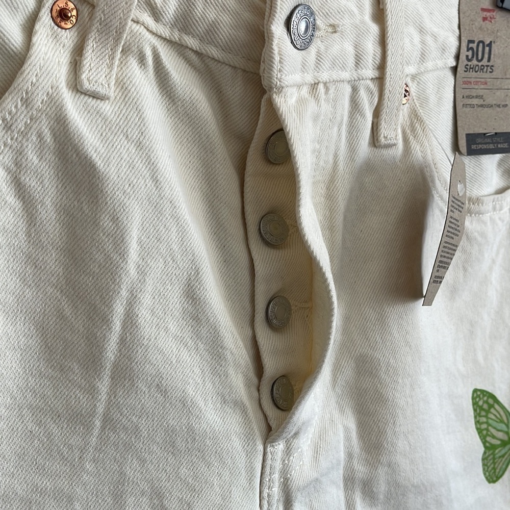 Levi’s 501 High Rise Butterfly Shorts l SIZE 29 - Picture 6 of 10
